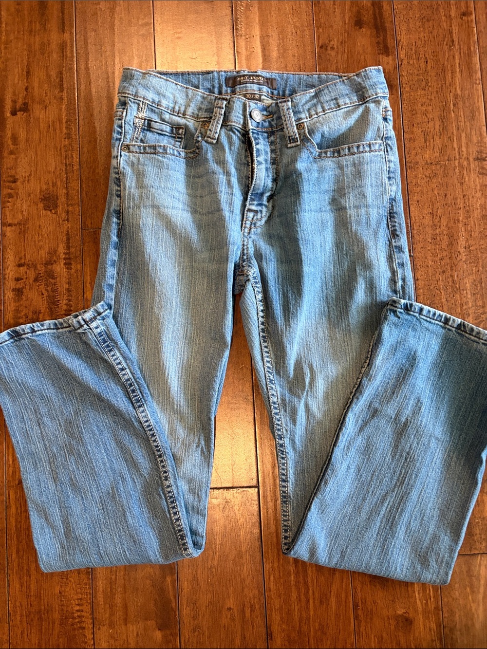 Light Blue Men's Bootcut Jeans - Classic Everyday Denim